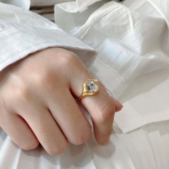 💕Last one 18K Goldplated Stone 925 Ring - Picture 10 of 10